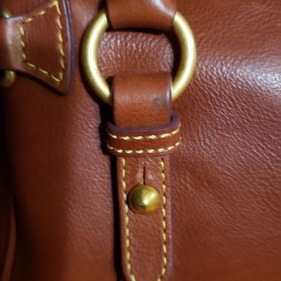 Dooney & Bourke Florentine Micro Satchel in Ginger - Picture 5 of 10
